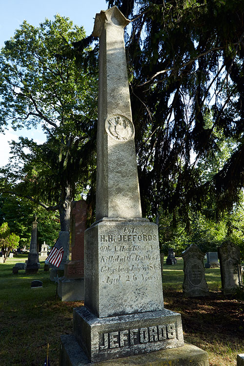 Harrison Jeffords grave wide. Image ©2016 Look Around You Ventures, LLC.